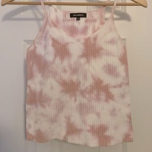 Tie dye knit tank top